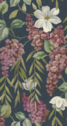 Buddleia - Trailing Blooms Wallpaper - Navy