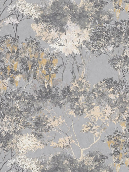 Abstract Garden Wallpaper - Grey