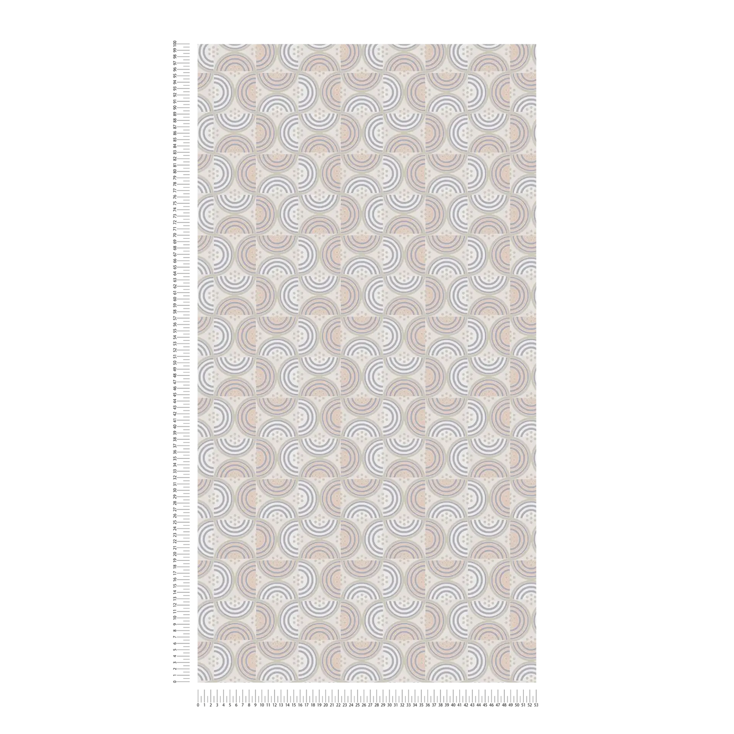 Baroque Pattern II Wallpaper - Light Grey