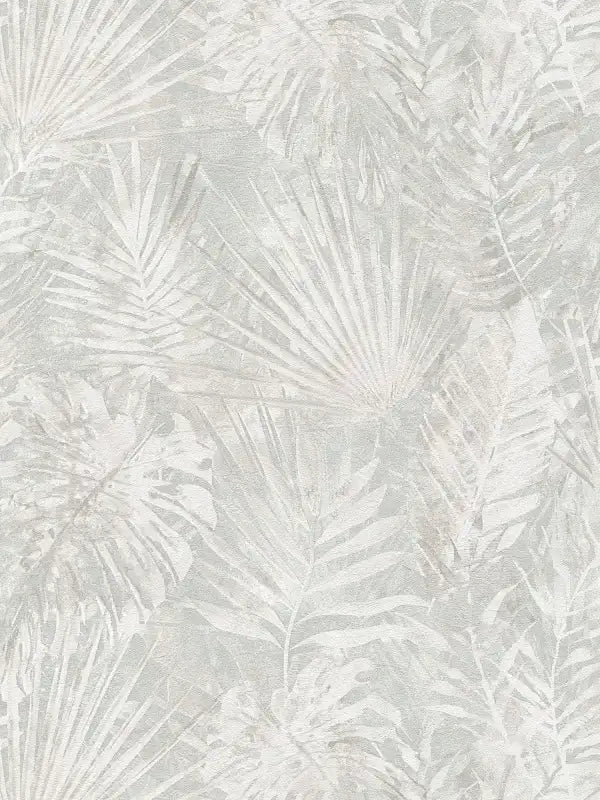 Sample - Forest Frame - Leaves Wallpaper - Slate Grey