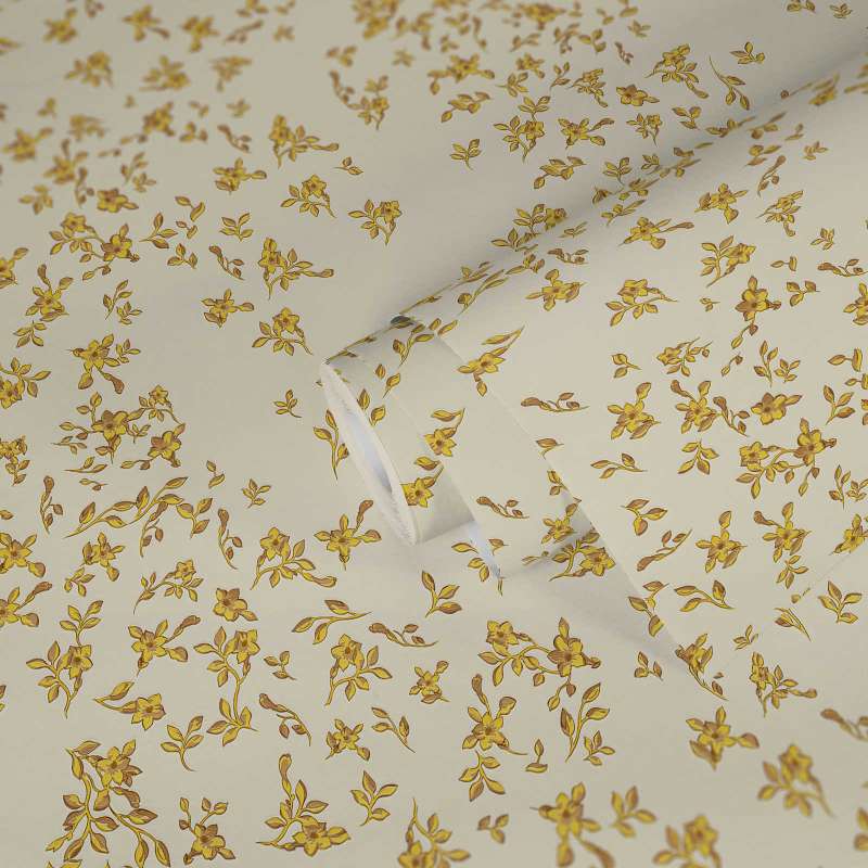Versace Fall Wallpaper - Gold/Yellow/Beige