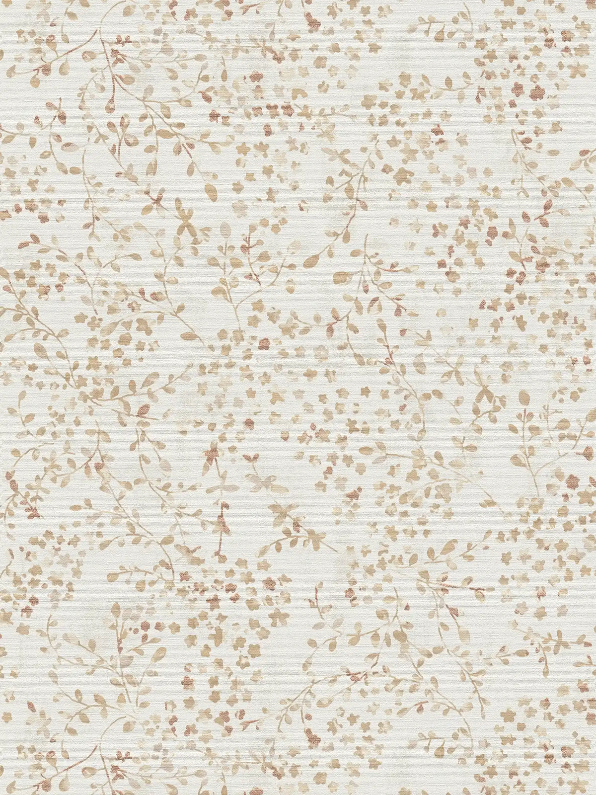 Sample - Tiny Tendrils Wallpaper - Cream, Beige, Brown