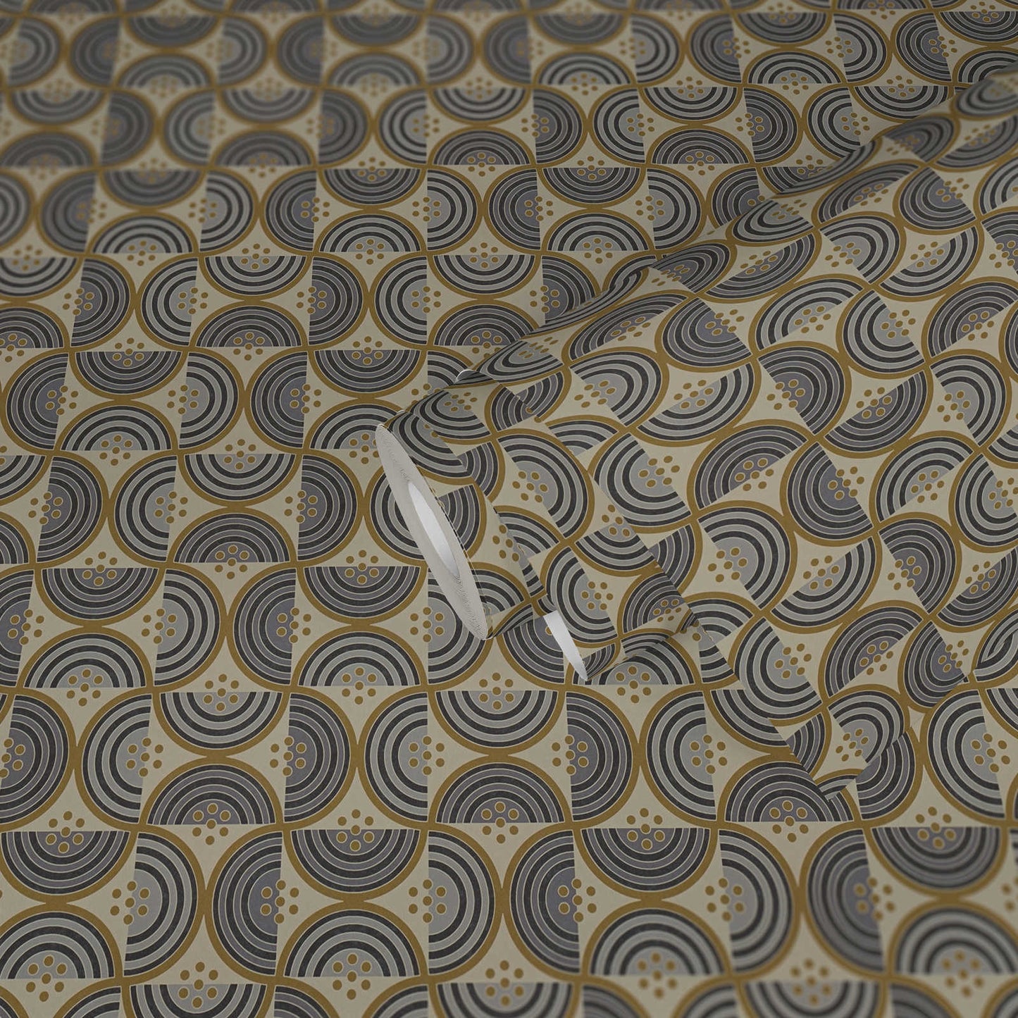 Baroque Pattern II Wallpaper - Sand