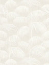 Textured Palm Silk Wallpaper - Cream and White - Discontinuing