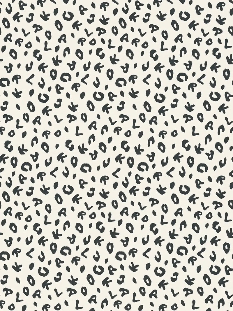 Leopard - Karl Lagerfeld Wallpaper - Black White