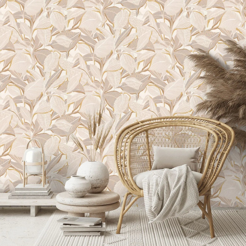 Riviera Lagoon Wallpaper - Sable