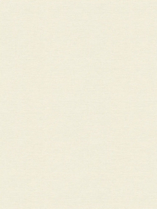 Linea Linen Texture wallpaper in ivory – flat pattern