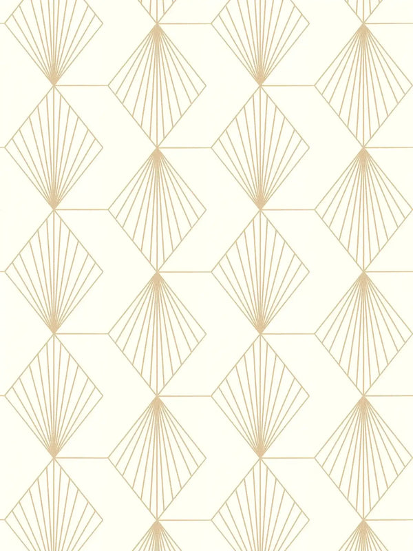 Sample - French Affair Wallpaper - Cream/Gold