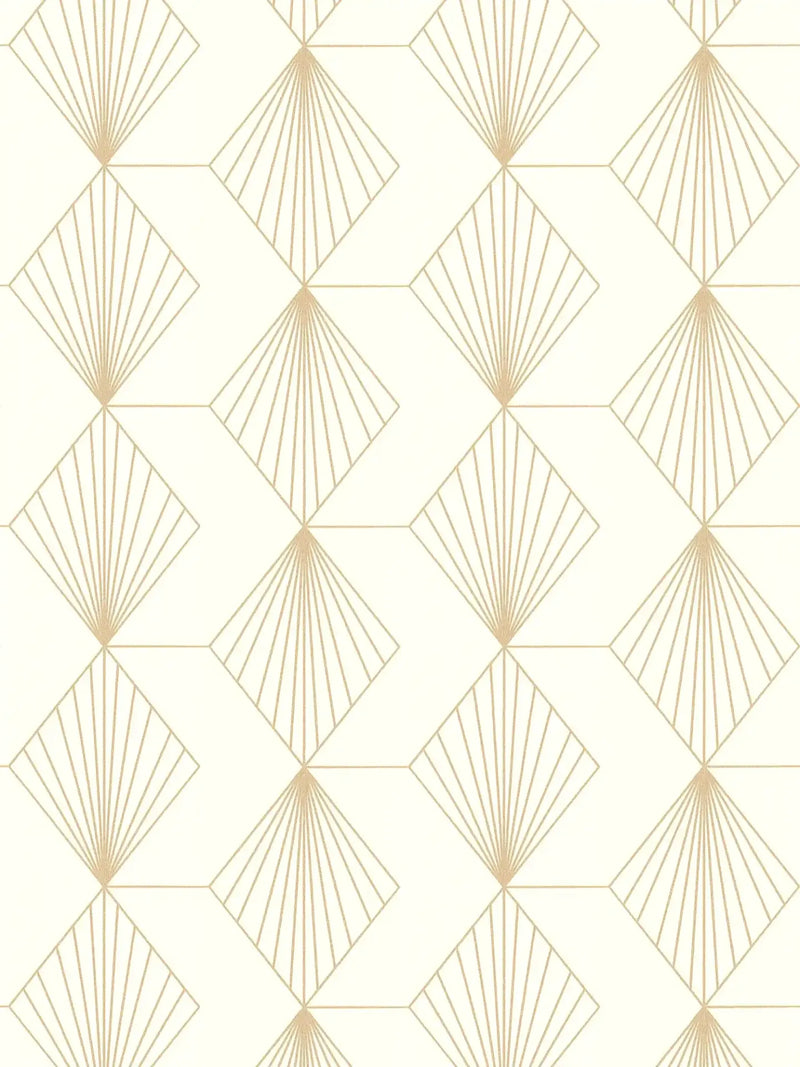 French Affair Wallpaper - Cream Gold
