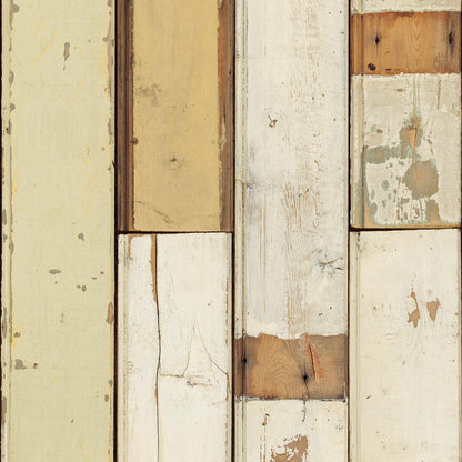 Piet Hein Eek 'Scrapwood Series' Wallpaper - White/Beige