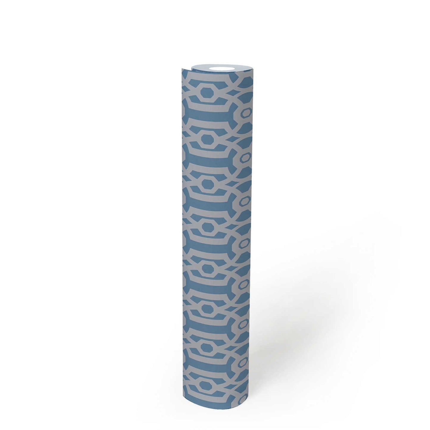 Baroque Pattern Wallpaper - Blue