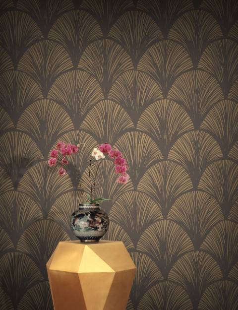 Sample - Orchid Scales Wallpaper - Vintage