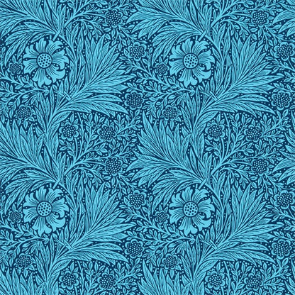 Marigold Wallpaper - Bright + Navy