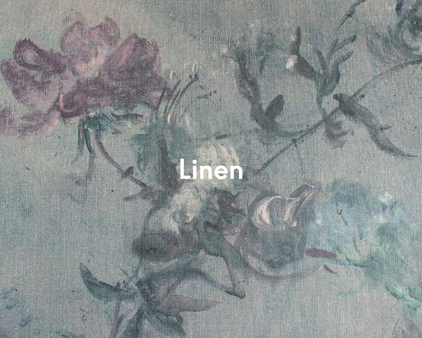 Heroidas Floral Oil Painting - Everflame - Custom Sized Wallpaper Mural (per m2)