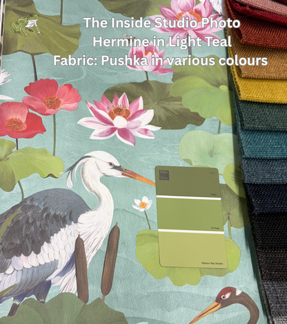 Hermine – Koi Pond Wallpaper – Light Teal