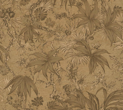 Sepia Memories - Jungle Wallpaper - Brown