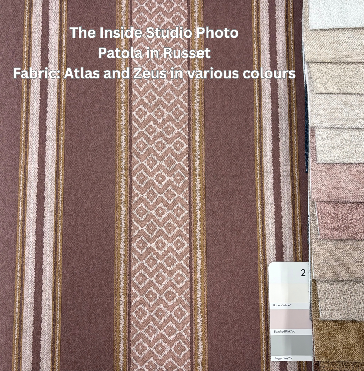 Patola – Woven Stripe Wallpaper – Russet