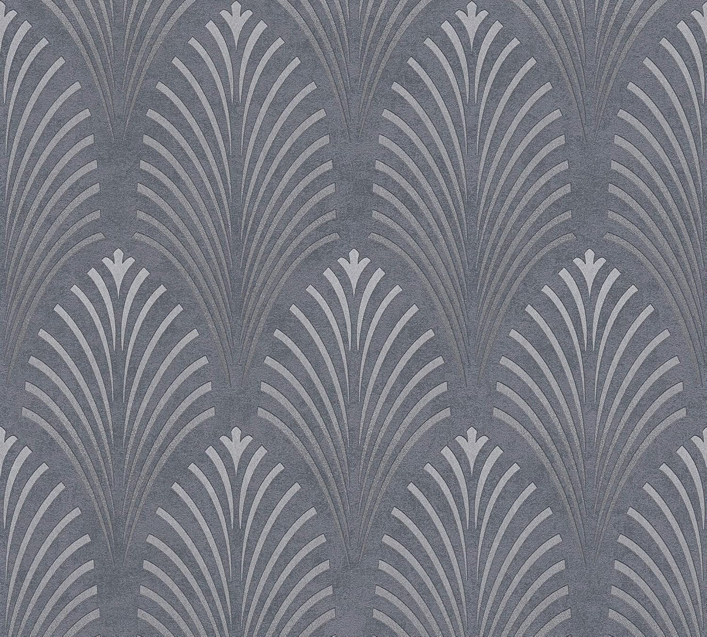 Pop Style Art Deco - Metallic Wallpaper - Grey - 48 Rolls due July 2026