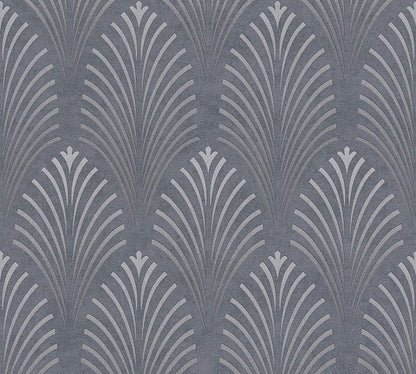 Pop Style Art Deco - Metallic Wallpaper - Grey - 48 Rolls due July 2026