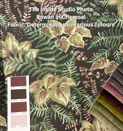 Rowan – Foliage Wallpaper – Charcoal