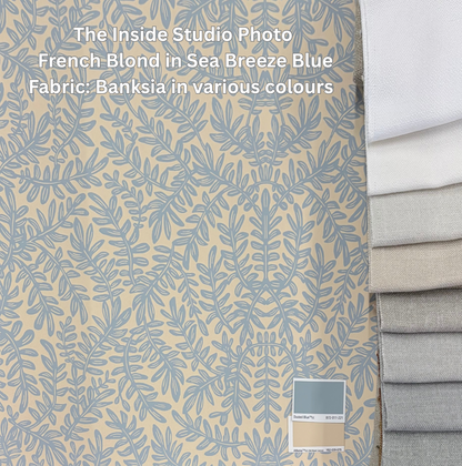French Blond Wallpaper - Sea Breeze Blue