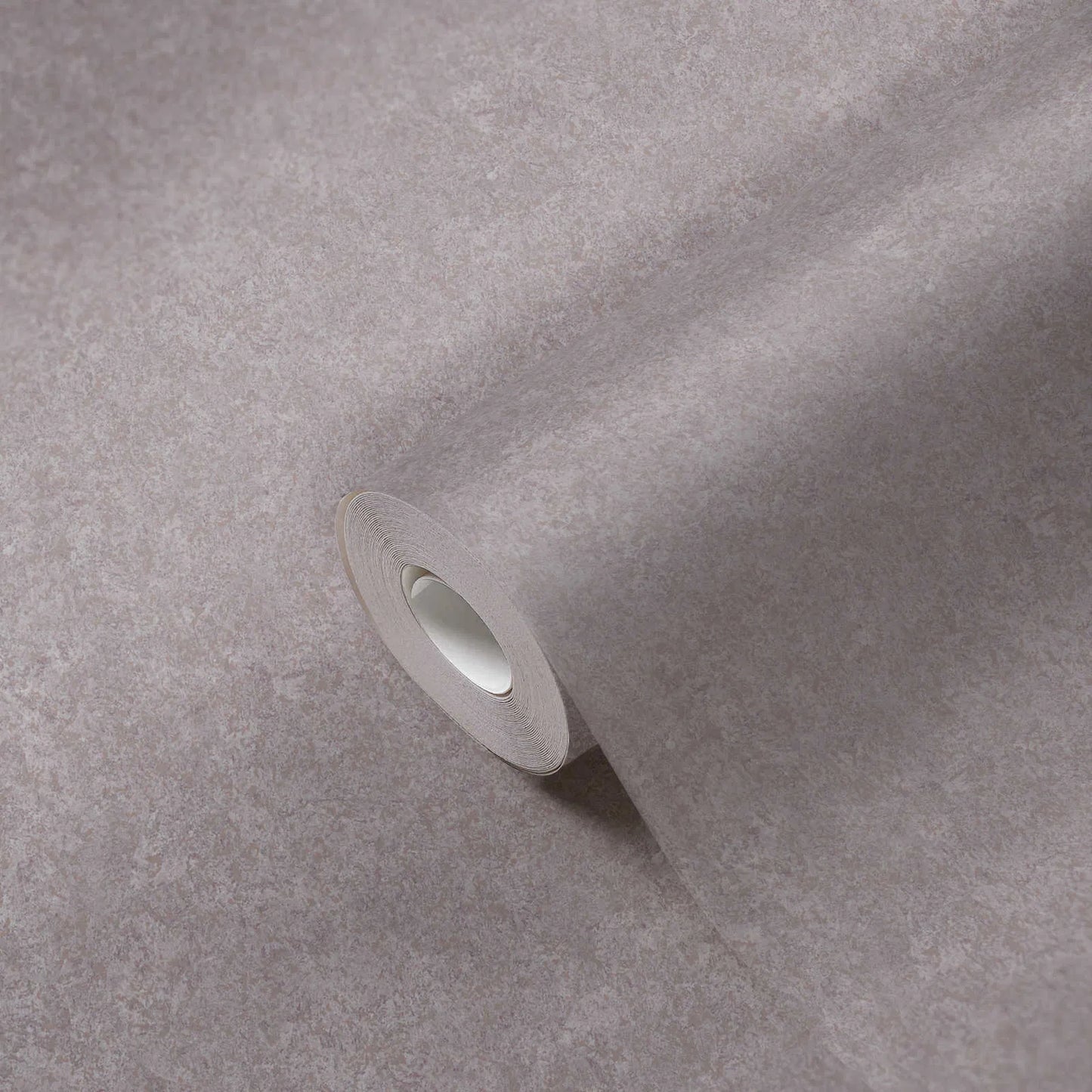Soft Plain Plaster Wallpaper - Grey
