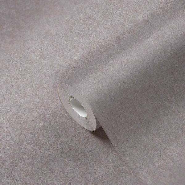 Sample - Soft Plain Plaster Wallpaper - Grey