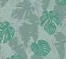 Metallic Monstera Fronds Wallpaper - House of Turnowsky - Green