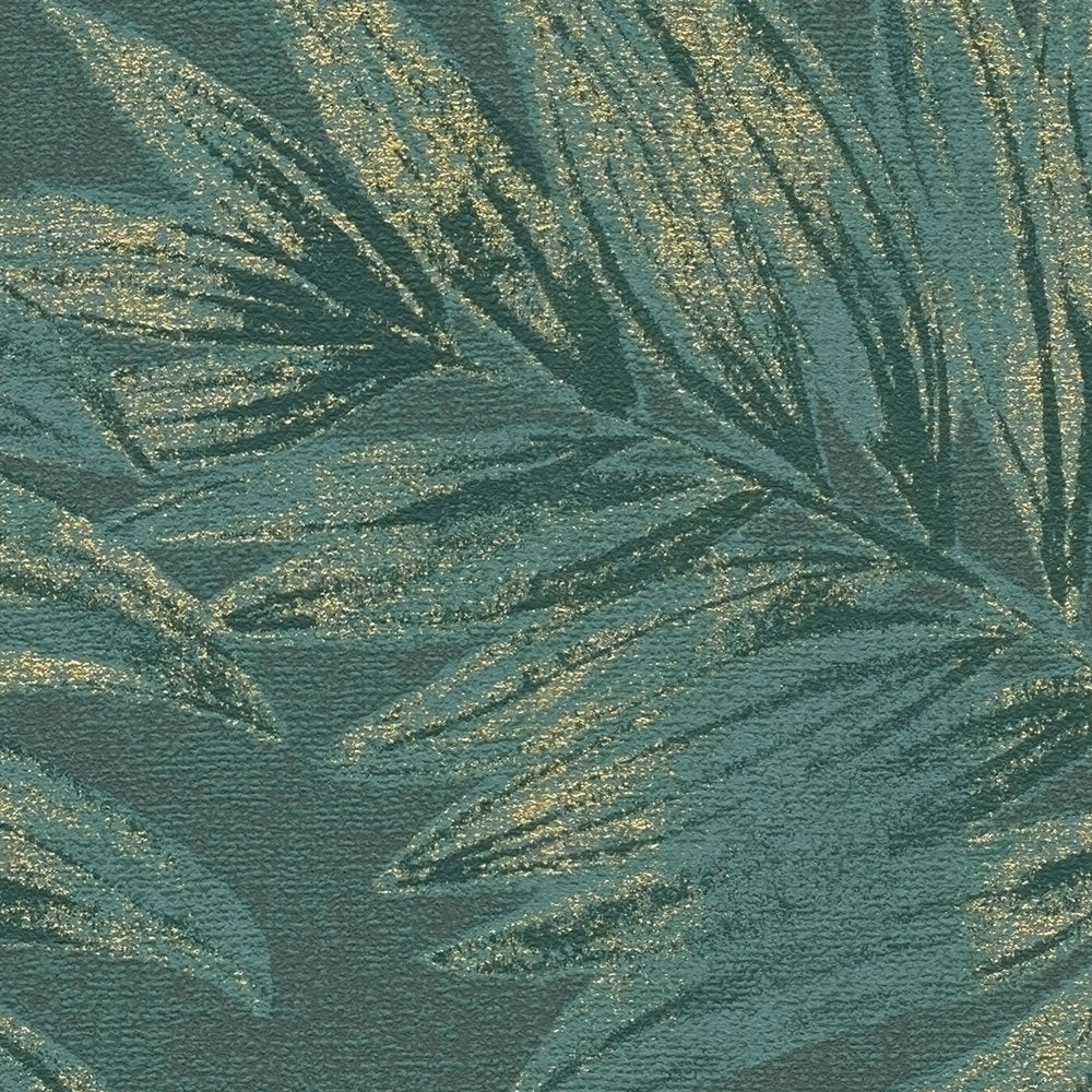 Jade Leaf Wallpaper - Green