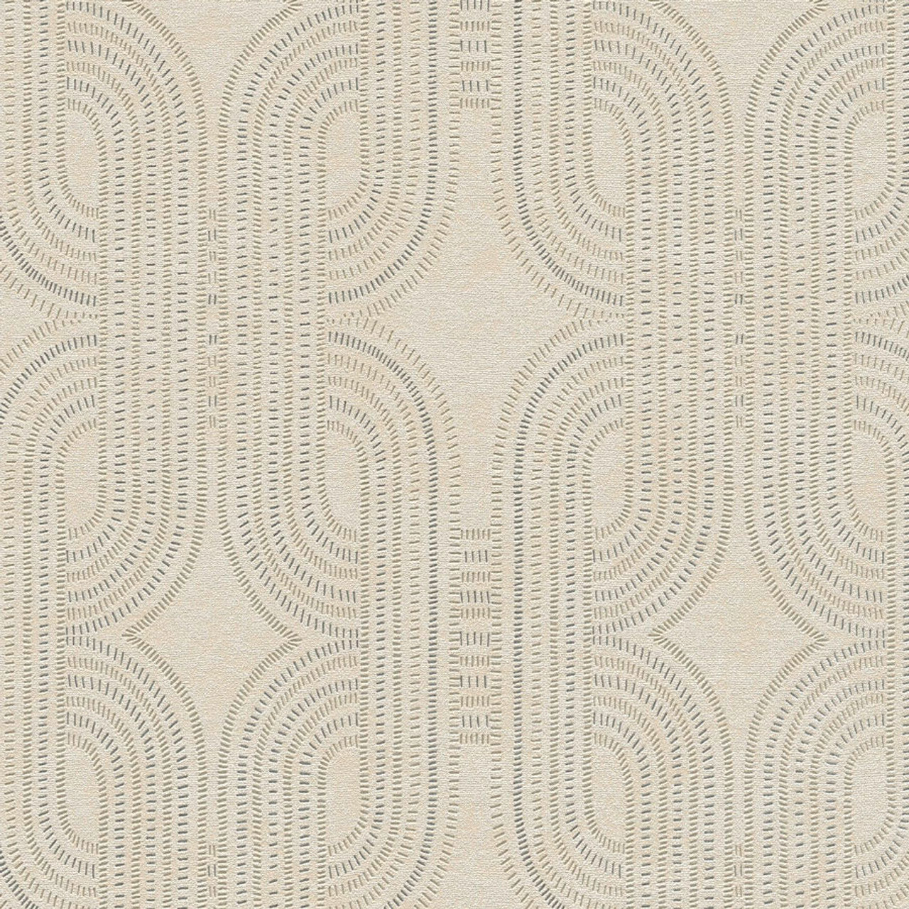 French Affair Wallpaper - Beige Metallic