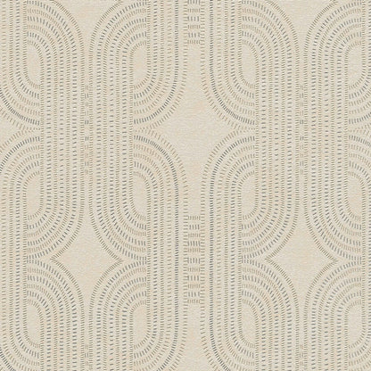 French Affair Wallpaper - Beige Metallic