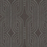 French Affair Wallpaper - Black Metallic
