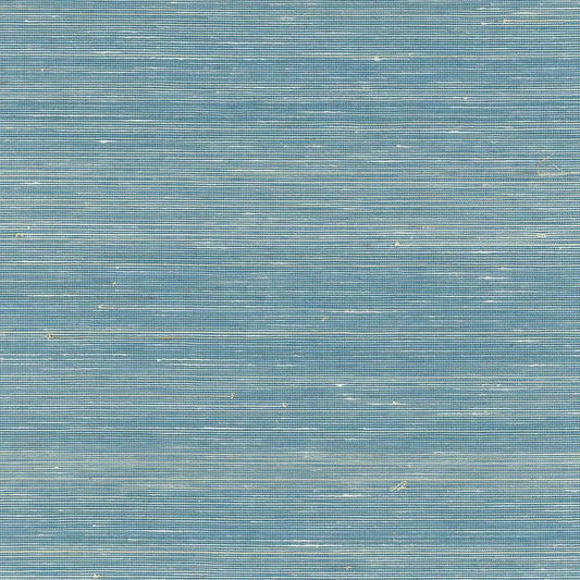 Shimmery Grasscloth Wallpaper - Deep Sea