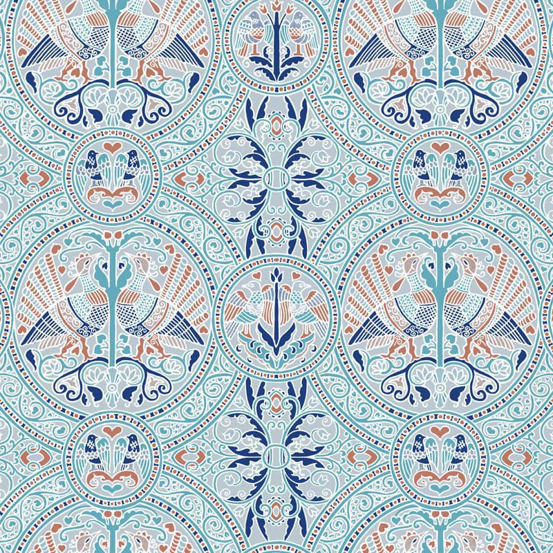 Florence Broadhurst - Arabian Birds - Fabric