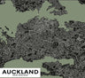 City Map Many Cities - Custom Sized Wallpaper Mural (per m2) - Auckland
