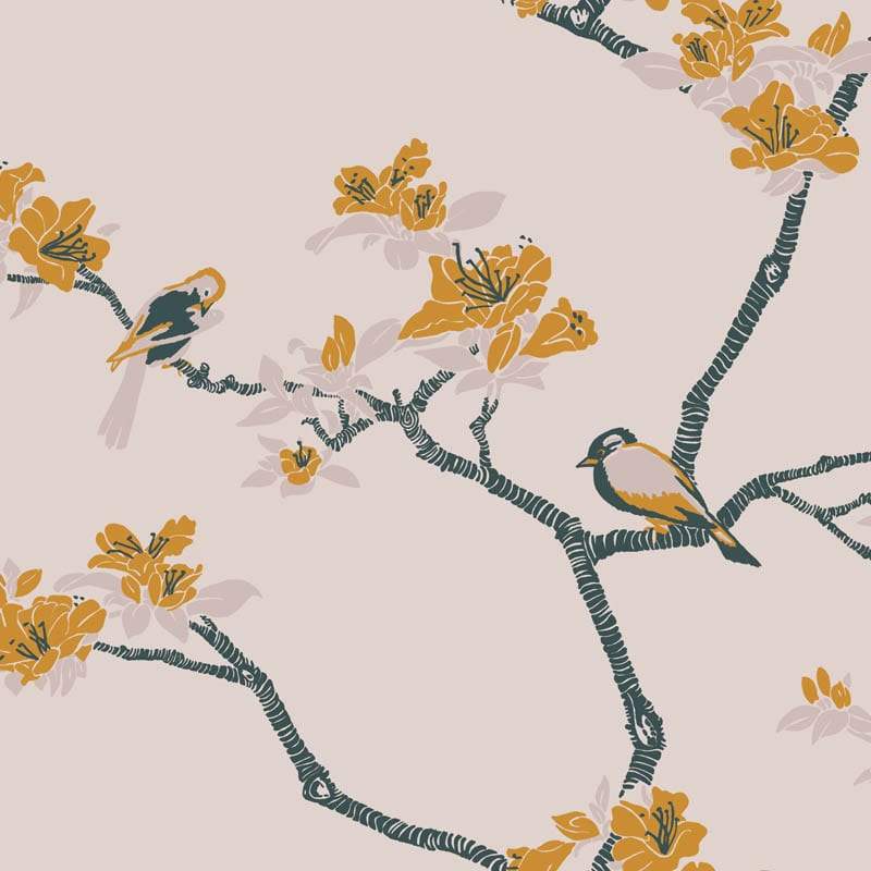 Sample – Azalea Florence Broadhurst Wallpaper - Luna
