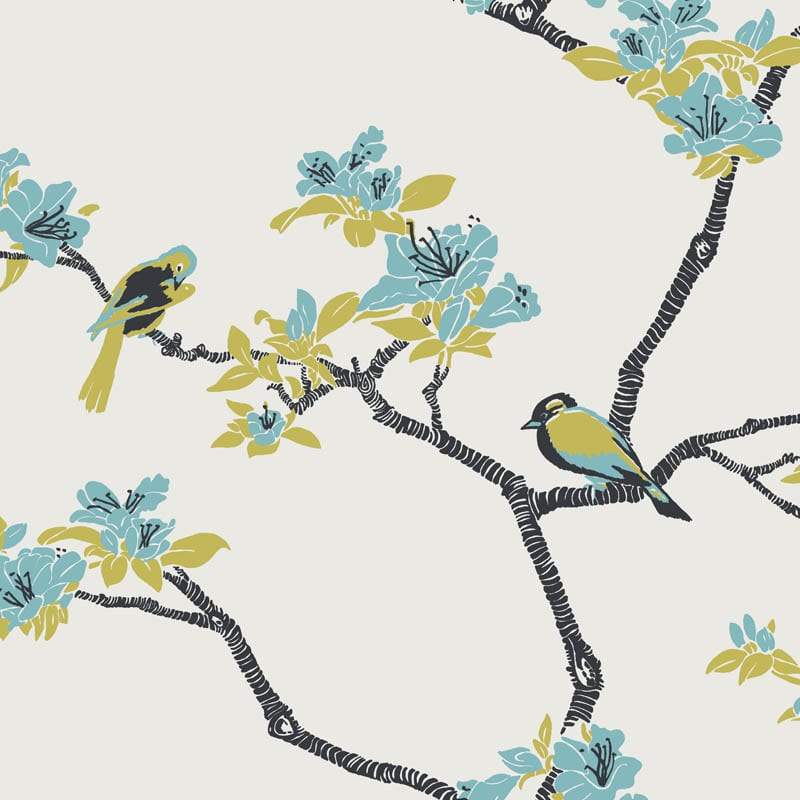 Sample – Azalea Florence Broadhurst Wallpaper - Waterfront