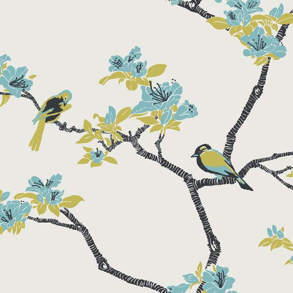Sample – Azalea Florence Broadhurst Wallpaper - Waterfront