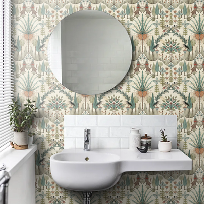 Oasis Villa Wallpaper - Emerald