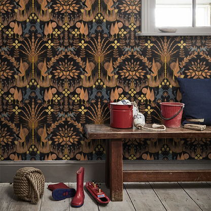 Oasis Villa Wallpaper - Black
