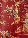 East Gardens Wallpaper - Brick Red