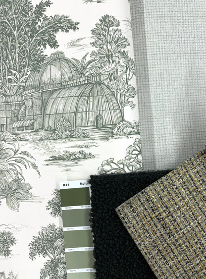 Blenheim Toile Wallpaper - Green