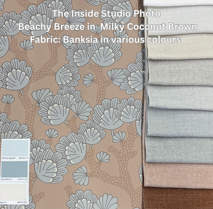 Beachy Breeze Wallpaper - Milky Coconut Brown