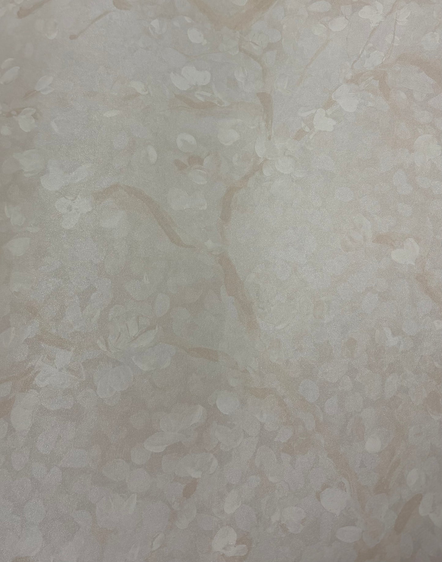 Dappled Tree Wallpaper - Nearly White Shimmer
