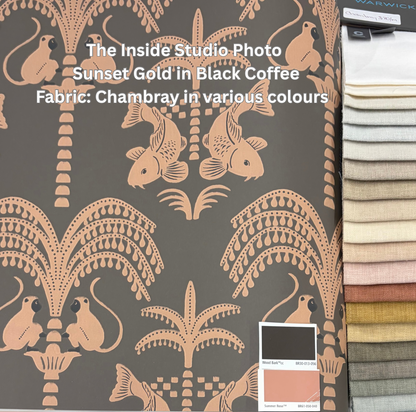 Sunset Gold Wallpaper - Black Coffee