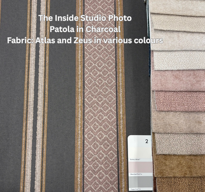 Patola – Woven Stripe Wallpaper – Charcoal
