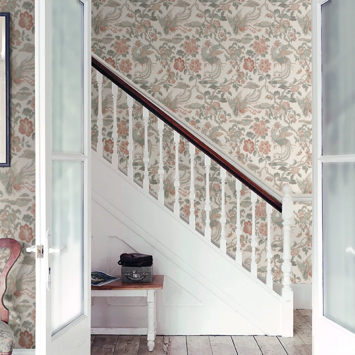 Chifu Chinoiserie Wallpaper - Blush
