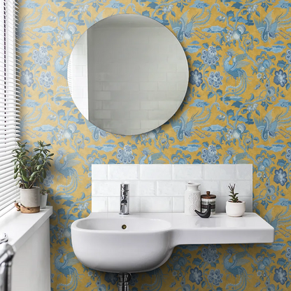 Chifu Chinoiserie Wallpaper - Ochre