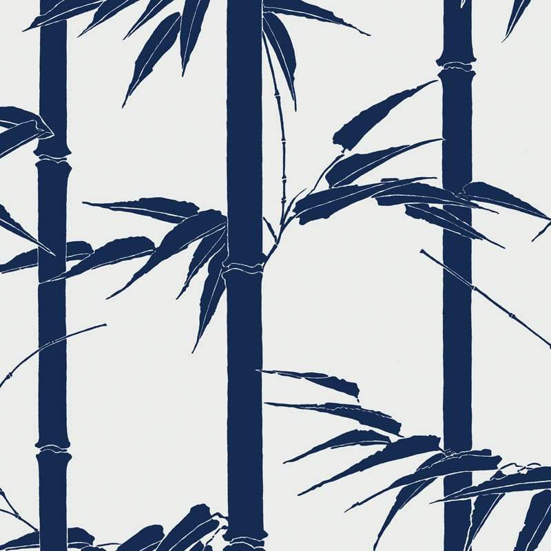 Sample – Bamboo Hawaii Florence Broadhurst Wallpaper - Deep Sea