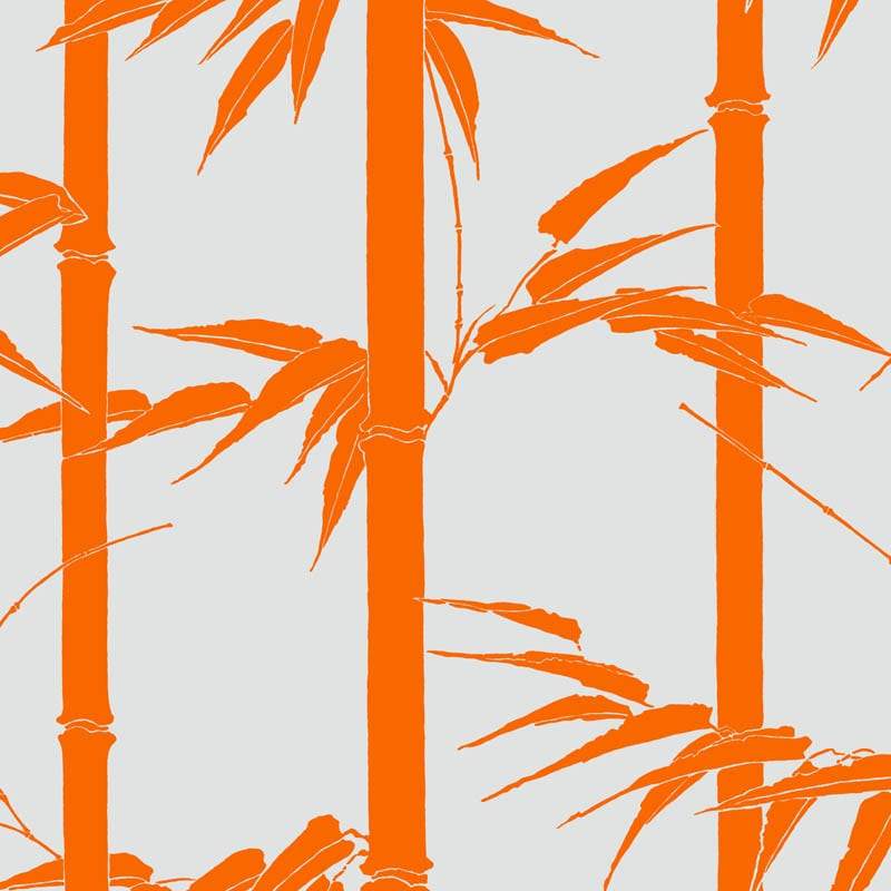 Sample – Bamboo Hawaii Florence Broadhurst Wallpaper - Papaya